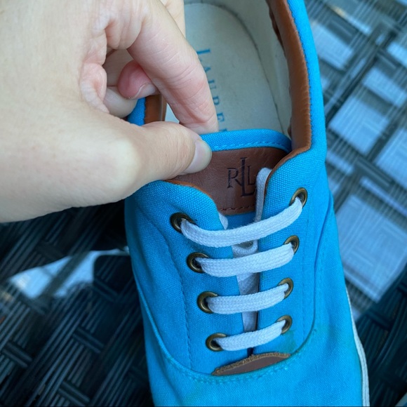 Ralph Lauren Veeta Canvas Fashion Tennis Shoes - Picture 7 of 10